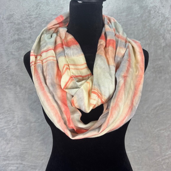 Blank London‎ Infinity Scarf Modal Striped Lightweight Wrap Womans Size OS New - Picture 1 of 8